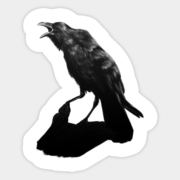 Raven Sticker by Dutyfresh